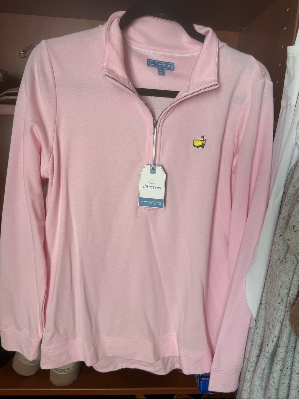 Masters Half-Zip Pullover Sweater - Pink